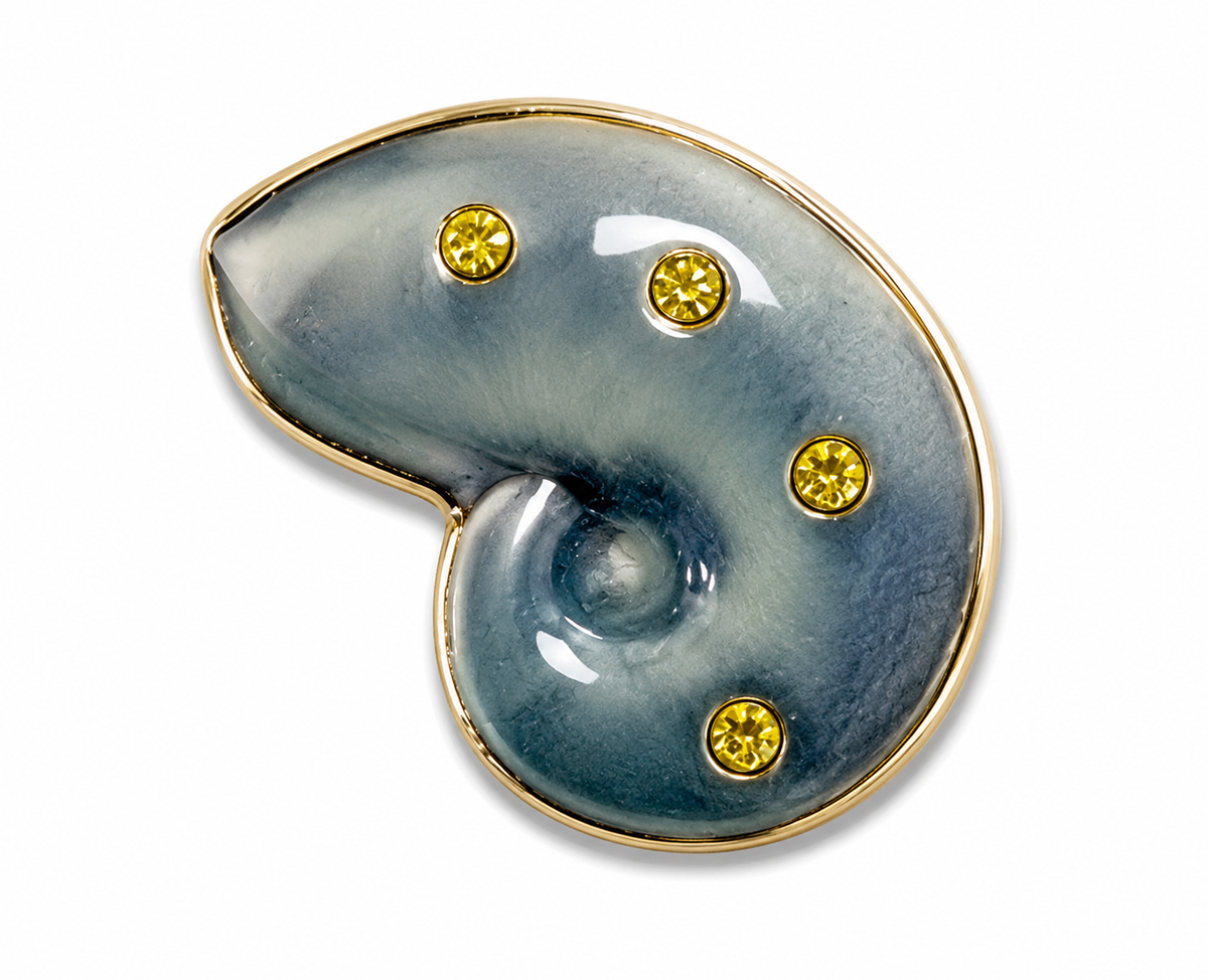 Blue-white bird shell